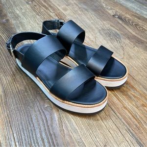 Vince Platform Leather Sandals Size 8.5
